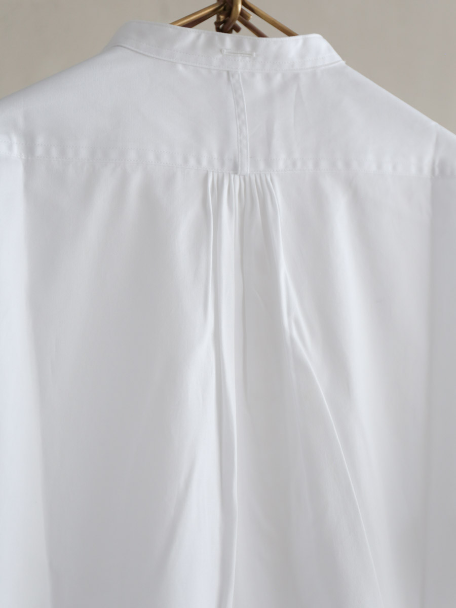 ASEEDONCLOUD アシードンクラウド / HW collarless shirt ホワイト