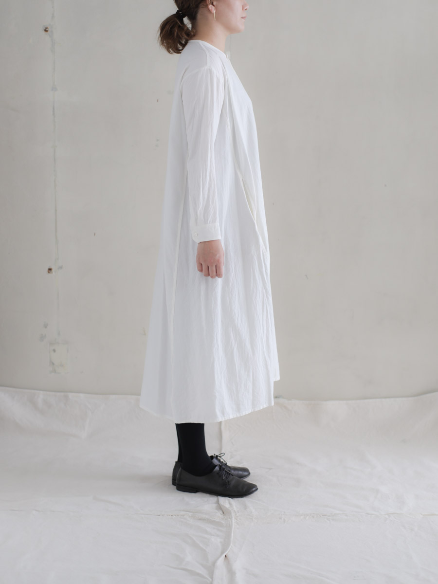 ゴーシュ コットンウールビエラワンピース ホワイト