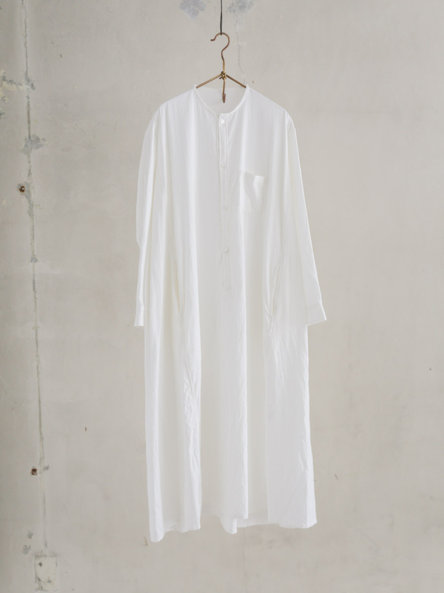 ゴーシュ コットンウールビエラワンピース ホワイト