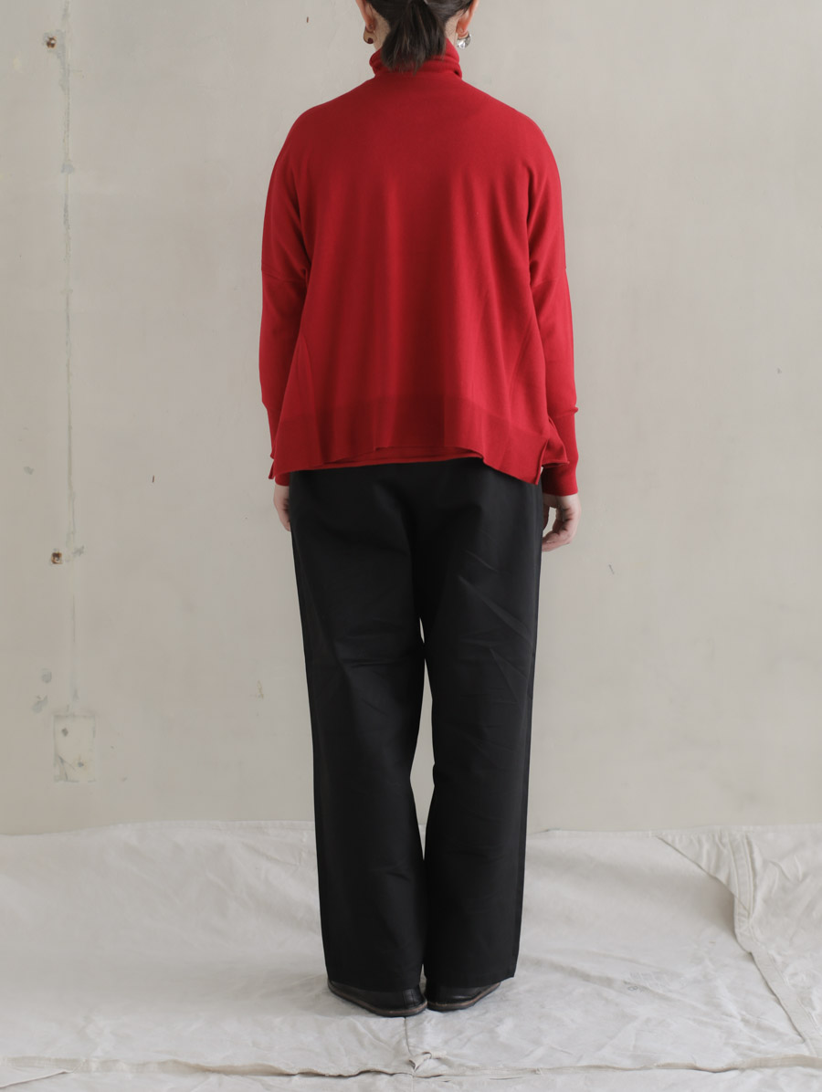 REVERBERATE リバーバレイト / BELTED TROUSERS TYPE3 - COTTON ブラック