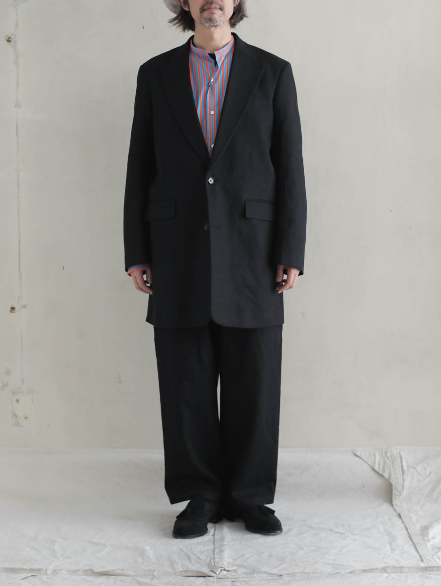 REVERBERATE リバーバレイト / LONG TAILORED JACKET　ブラック