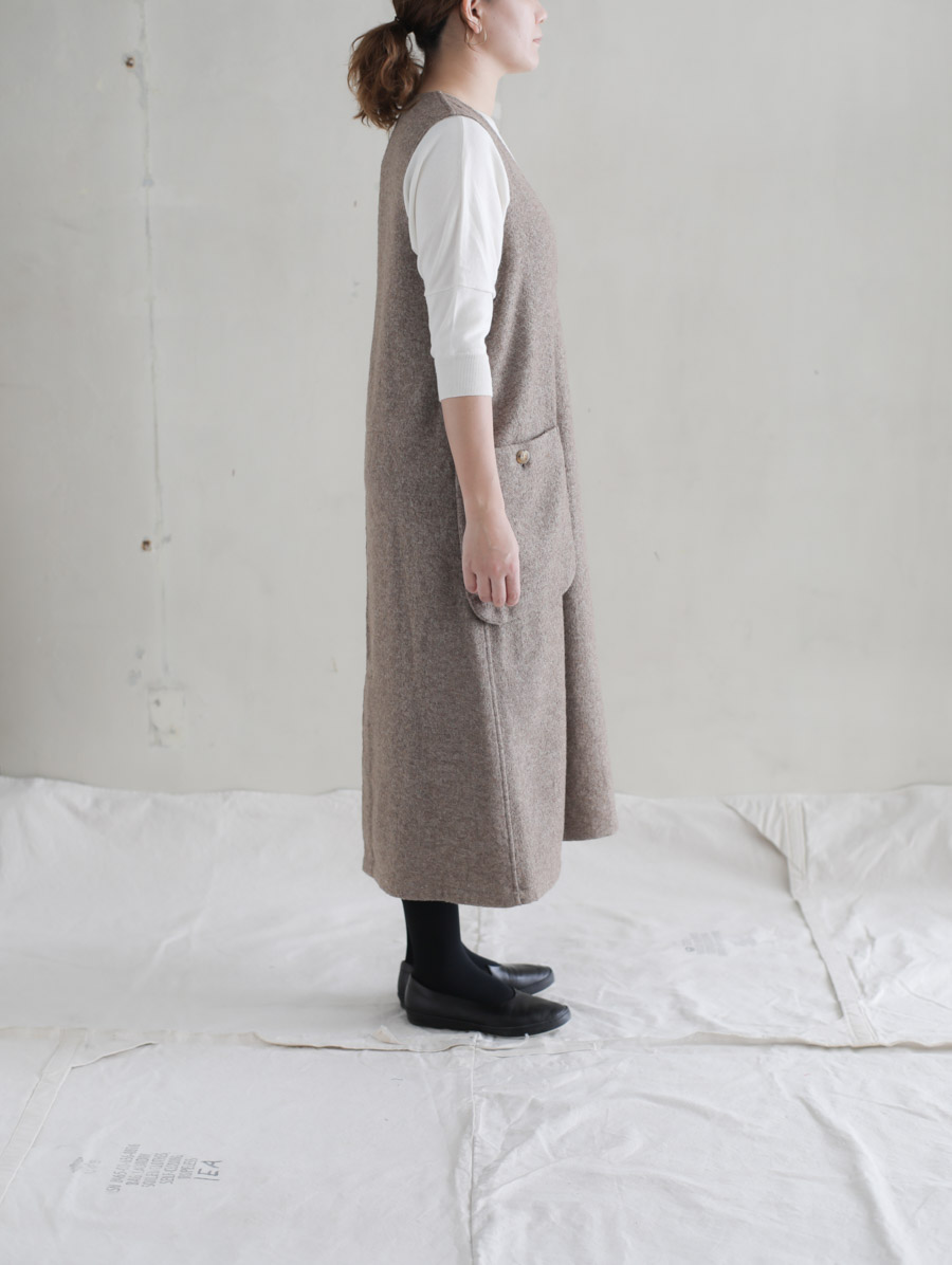 Susuri ススリ アイデリックワンピース Light Brown Susuri ススリ アイデリックワンピース Light Brown