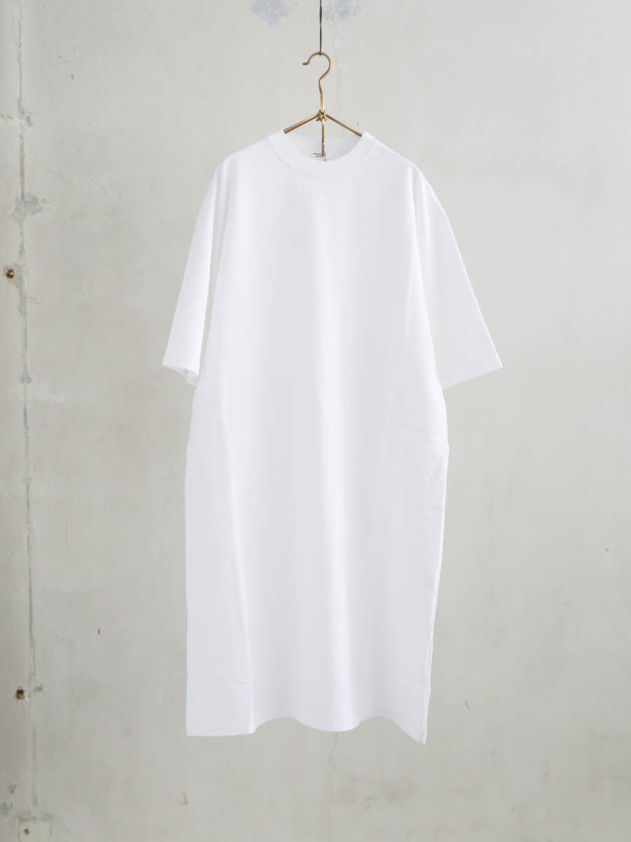 Universal Tissu ユニバーサルティシュ コンパクト裏毛ワンピース シロ