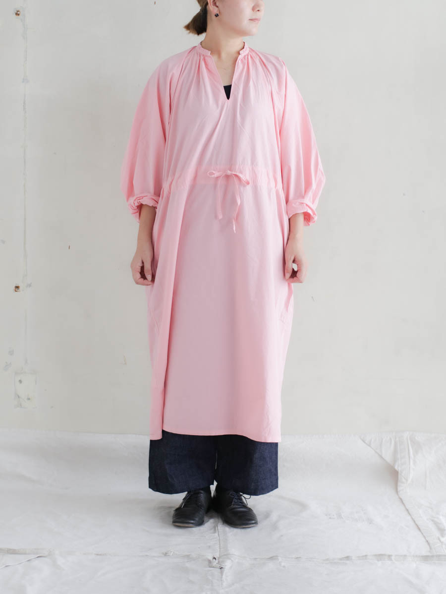 OUTIL ウティ robe osses(pink)スキッパーワンピース メイン画像