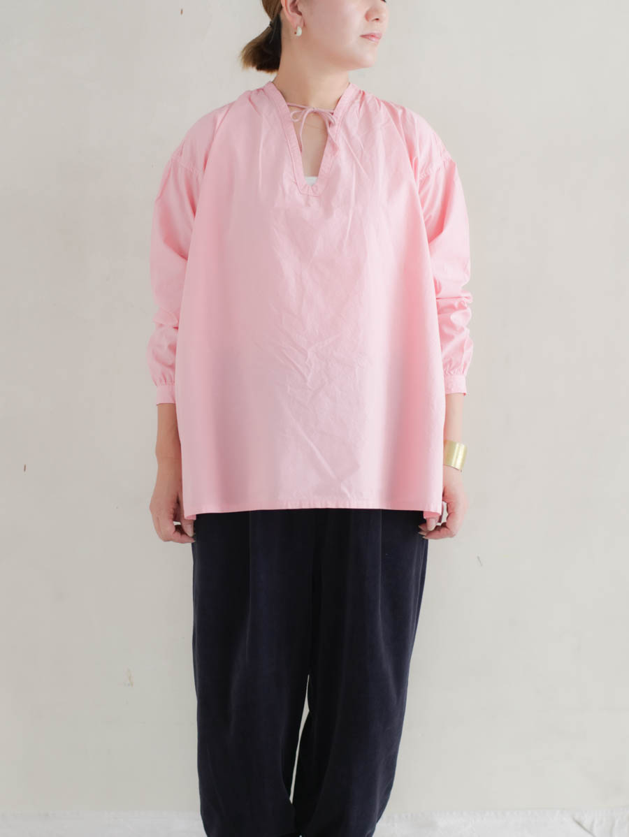 outil ウティ chemisier orieux（pink）スキッパーブラウス メイン画像