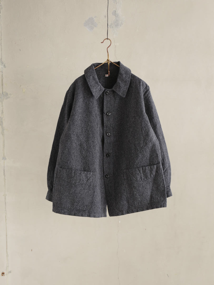 GINGER掲載商品】 Outil ウティ VESTE ARDON BLACK ノーカラー