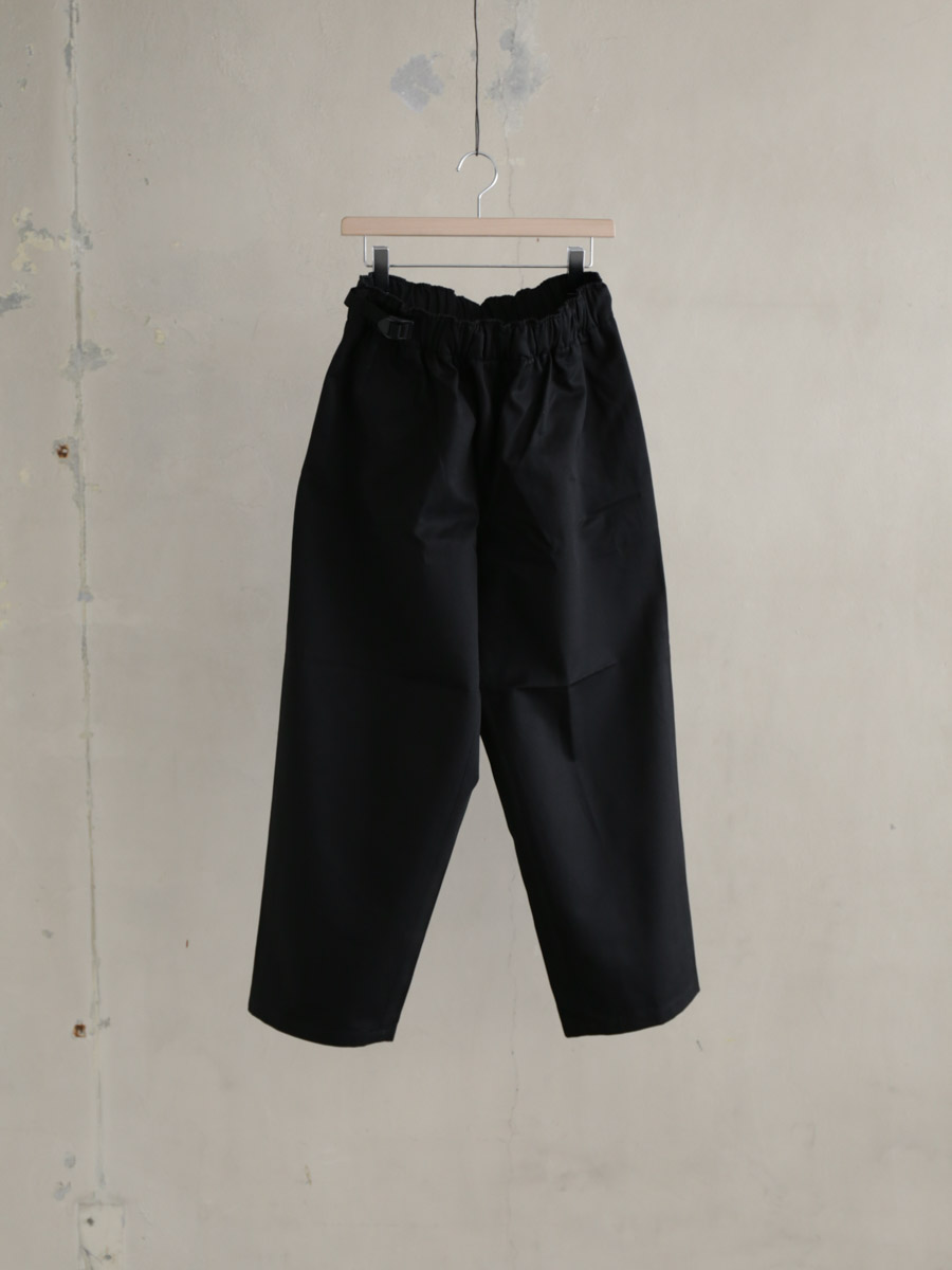 REVERBERATE リバーバレイト / BELTED TROUSERS TYPE3 - COTTON ブラック