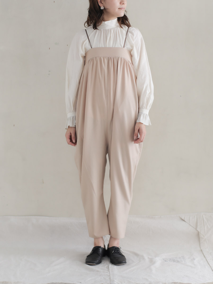 TENNE HANDCRAFTED MODERN / Shirring all-in-one　キャメル