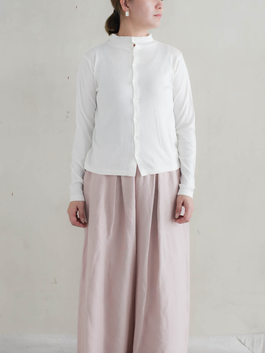 UNIVERSAL TISSU ユニヴァーサルティシュ カシミヤブレンド天竺3WAYカーディガン（オフ） メイン画像