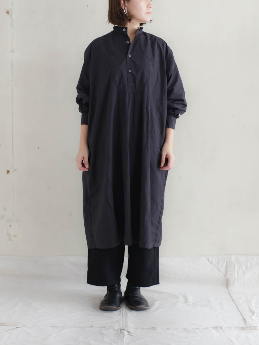 Veritecoeur ヴェリテクール シャツワンピース(ネイビーブラック)VC-2764 メイン画像