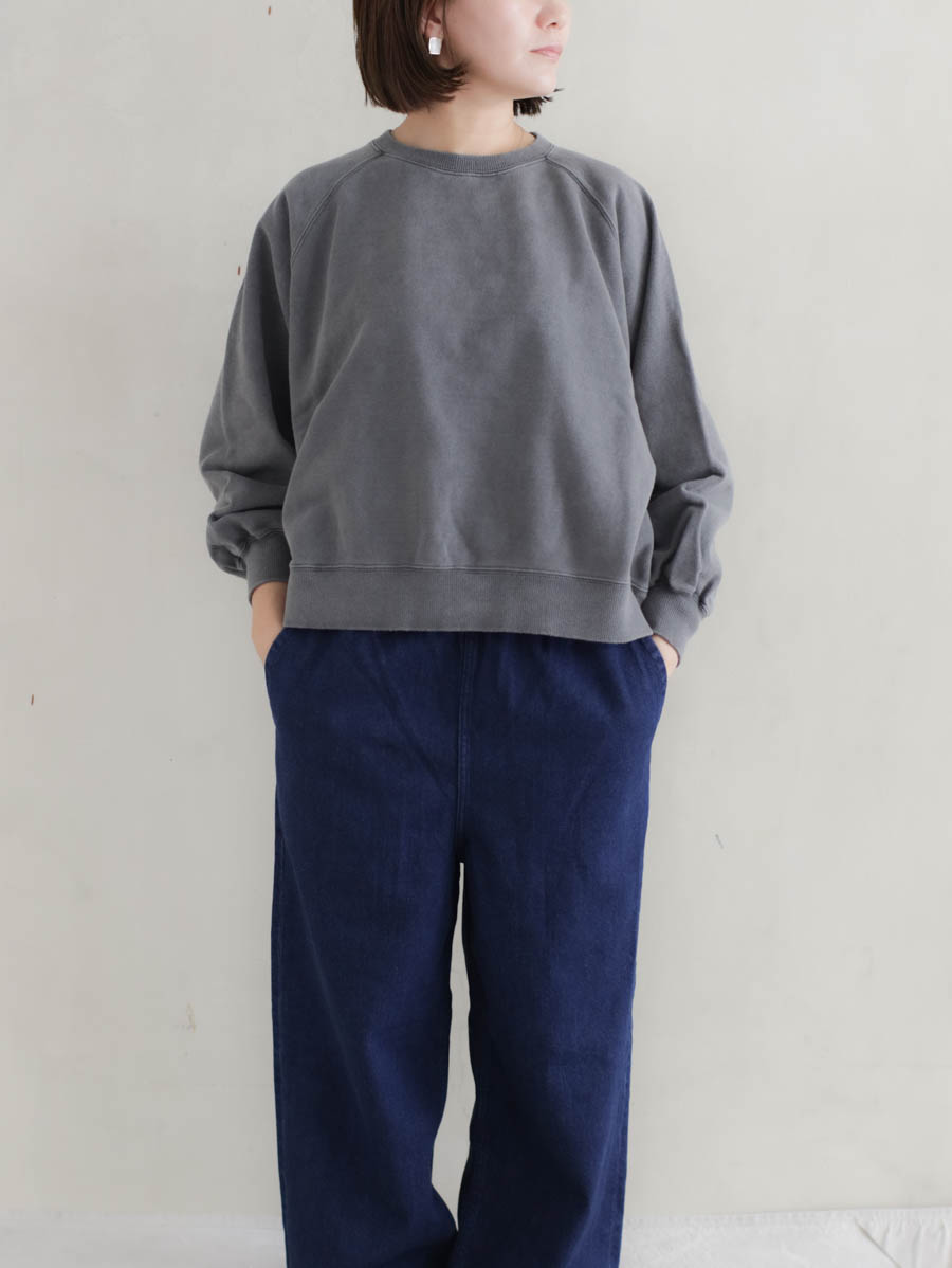 Veritecoeur ヴェリテクール Pigment dye スウェットL/S(グレー)VCC-525 メイン画像