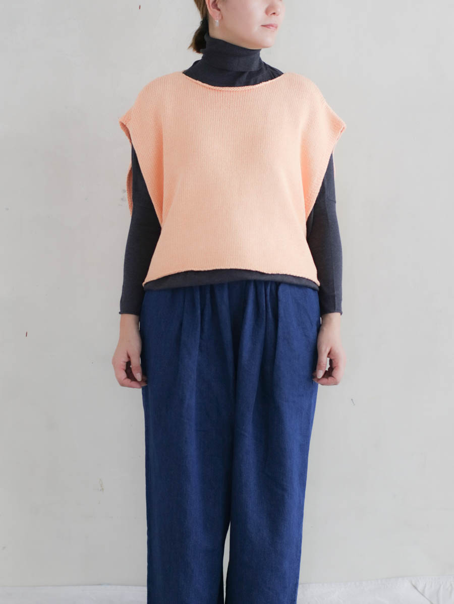 Veritecoeur ヴェリテクール リボンニットベスト（ピンク）VCK-294 メイン画像